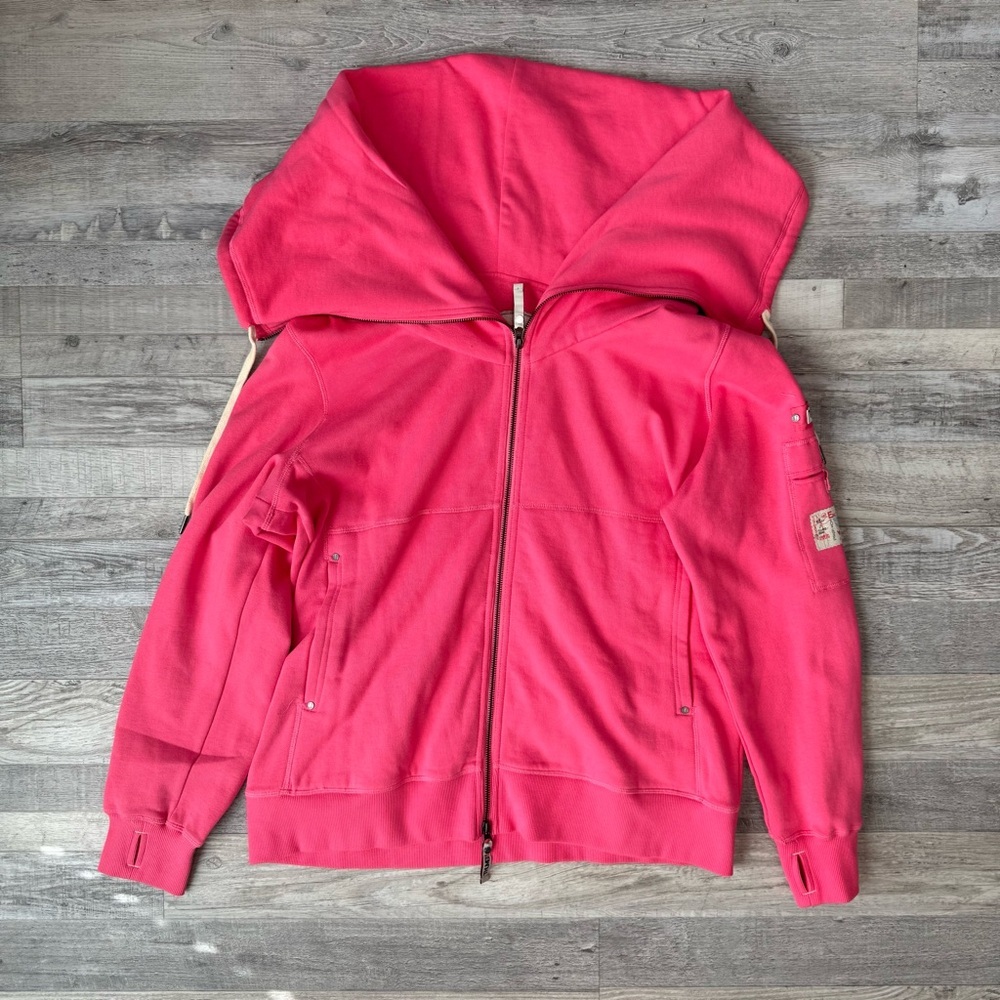 Thumb United Pink Casey Fleece Hoodie Full Zip Sweatshirt Women's 3X - Picture 2 of 13